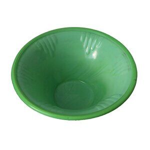 Art Deco Akro Agate Jadeite Dart Bowl Vase Vintage Small Planter Flower Pot